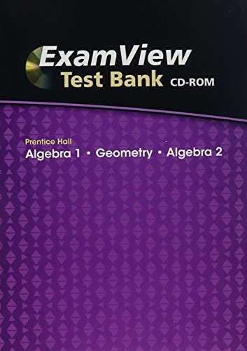 9780133701500: High School Math 2011 Algebra 1/Algebra 2/Geometry Examview CD-ROM