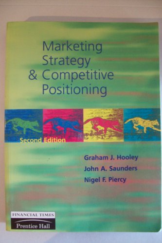 Imagen de archivo de Marketing Strategy and Competitive Positioning a la venta por Better World Books: West