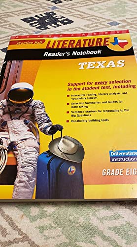 9780133713589: Literature Readers Notebook English Learners Version Texas Prentice Hall Grade 8