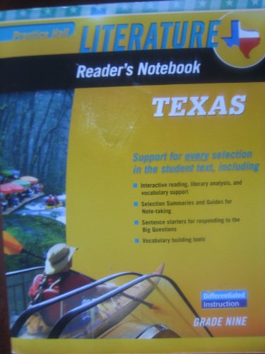 Stock image for Prentice Hall Literature Texas Edition (Readers Notebook, Grade Nine) for sale by Better World Books