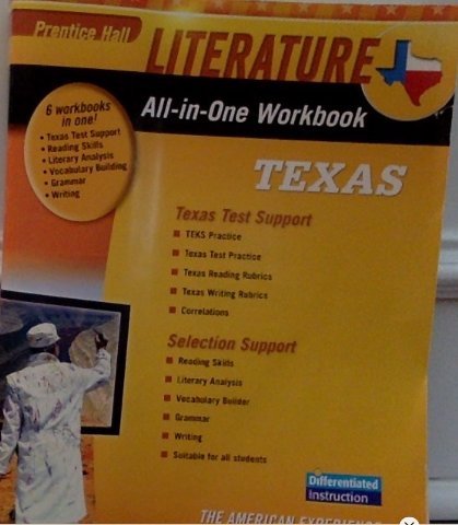 Stock image for The American Experience Workbook: Prentice Hall Literature All-in-One Workbook Texas for sale by HPB-Red