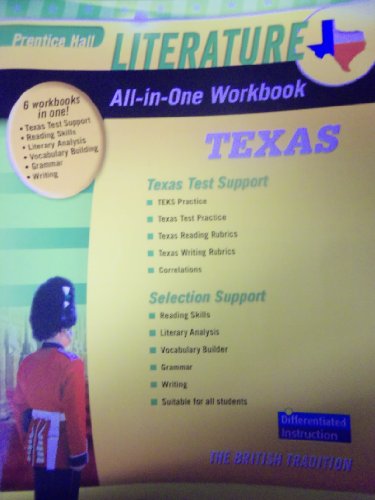 Imagen de archivo de Literature - All-in-One Workbook - Texas - The British Tradition a la venta por HPB-Red