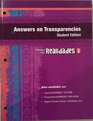 Stock image for Prentice Hall Realidades 2011 Answers on Transparencies Level 1 - Student Edition for sale by HPB-Red