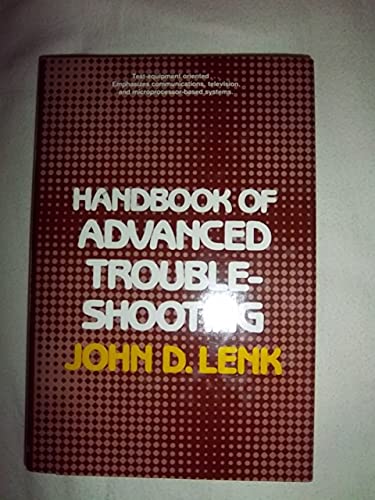Beispielbild fr Handbook of advanced troubleshooting zum Verkauf von Goodwill Books