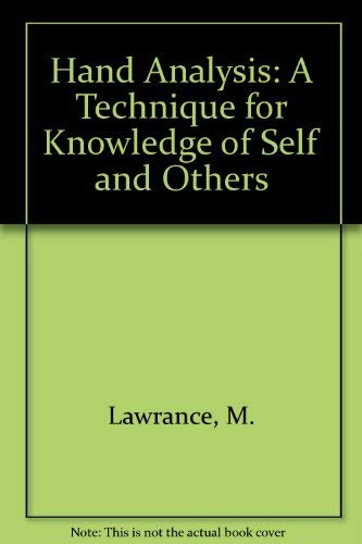 Stock image for Hand Analysis: Technique for Knowledge of Self and Others for sale by HPB Inc.