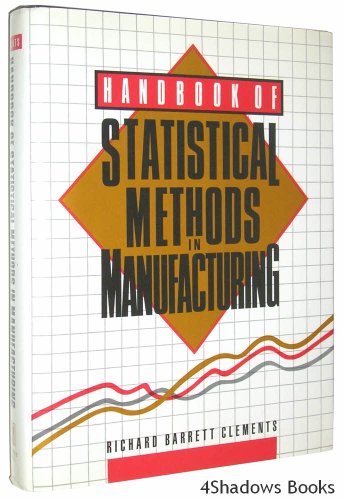 Stock image for Handbook of Statistical Methods in Manufacturing for sale by Once Upon A Time Books