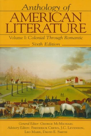 Imagen de archivo de Anthology of American Literature Vol. 1 : Colonial through Romantic a la venta por Better World Books