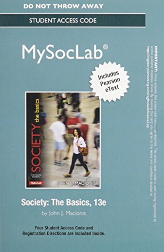 Stock image for New MySocLab with Pearson eText -- Standalone Access Card -- for Society: The Basics for sale by Revaluation Books