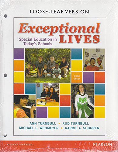 Beispielbild fr Exceptional Lives: Special Education in Today's Schools zum Verkauf von BooksRun