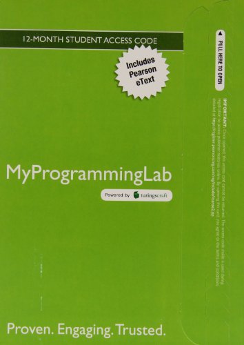 Stock image for MyLab Programming with Pearson eText -- Access Code Card -- for Starting Out with Python for sale by BooksRun