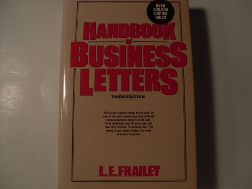 Imagen de archivo de Handbook of Business Letters (Business Classics (Hardcover Prentice Hall)) a la venta por Dunaway Books