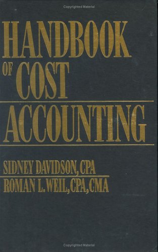 Imagen de archivo de Handbook of Cost Accounting a la venta por Jenson Books Inc