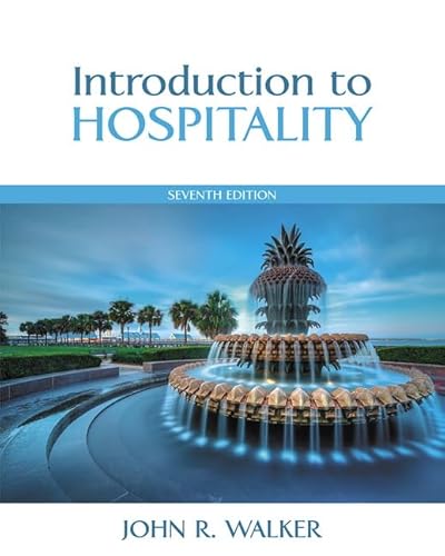 Imagen de archivo de Introduction to Hospitality (7th Edition) a la venta por SecondSale