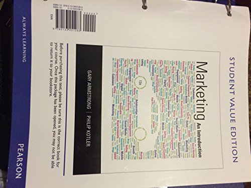 Stock image for Marketing : An Introduction Plus 2014 MyMarketingLab with Pearson EText -- Access Card Package for sale by Better World Books: West