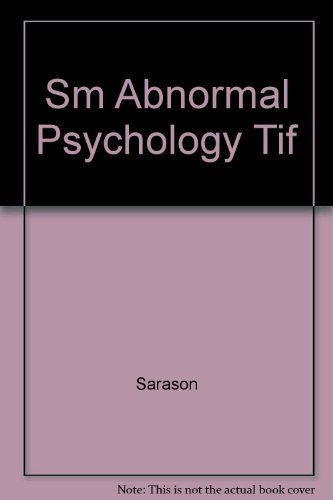 Imagen de archivo de Test Item File: Abnormal Psychology: The Problem of Maladaptive Behavior (8th Edition) a la venta por SecondSale