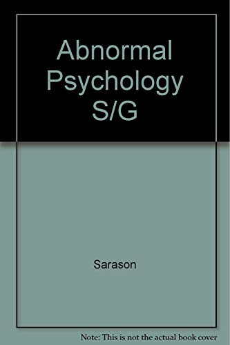 Beispielbild fr Study Guide - Abnormal Psychology: The Problem of Maladaptive Behavior zum Verkauf von Bookmans