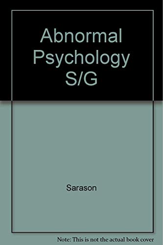 Imagen de archivo de Study Guide - Abnormal Psychology: The Problem of Maladaptive Behavior a la venta por Bookmans