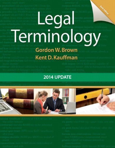 Stock image for Legal Terminology: 2014 Update (6th Edition) for sale by Books Unplugged