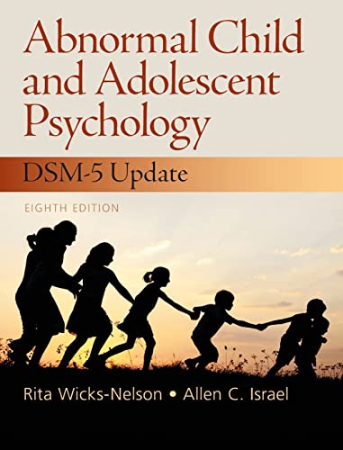 Stock image for Abnormal Child and Adolescent Psychology: International Student Edition for sale by ThriftBooks-Dallas