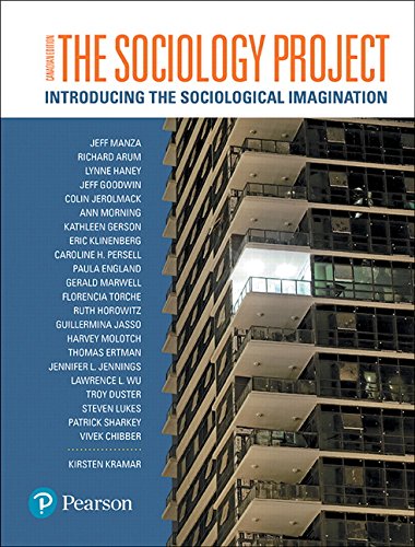 Beispielbild fr The Sociology Project: Introducing the Sociological Imagination, First Canadian Edition zum Verkauf von Better World Books
