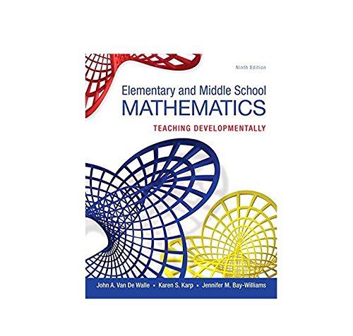 9780133768930: Elementary and Middle School Mathematics: Teaching Developmentally, Loose-Leaf Version (9th Edition)