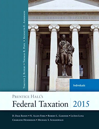 Beispielbild fr Prentice Hall's Federal Taxation 2015 Individuals zum Verkauf von Better World Books