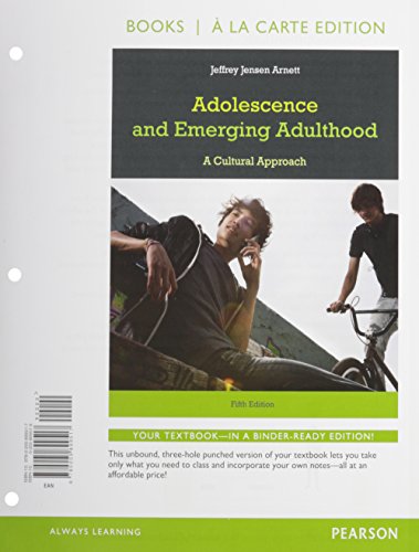 Imagen de archivo de Adolescence and Emerging Adulthood, Books a la Carte Edition, My Virtual Teen -- Valuepack Access Card (5th Edition) a la venta por Iridium_Books