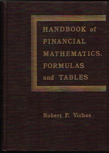 Stock image for Handbook of Financial Mathematics, Formulas, and Tables for sale by Front Cover Books