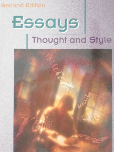 Beispielbild fr essays: thought and style zum Verkauf von Textbook Pro