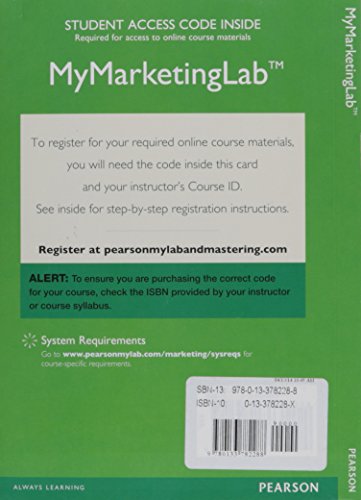 Stock image for 2014 MyLab Marketing with Pearson eText -- Access Card -- for Marketing: Real People, Real Choices for sale by Iridium_Books