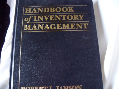 Beispielbild fr Handbook of Inventory Management zum Verkauf von Better World Books