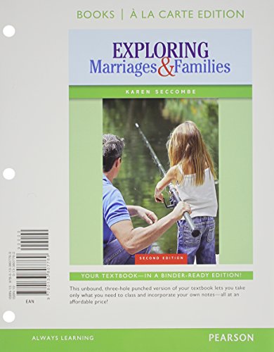 Imagen de archivo de Exploring Marriages and Families Books a la Carte Plus NEW MyLab Sociology with Pearson eText -- Access Card Package (2nd Edition) a la venta por Iridium_Books