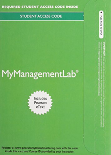 Beispielbild fr 2014 MyLab Management with Pearson eText -- Access Card -- for Understanding and Managing Organizational Behavior zum Verkauf von Iridium_Books