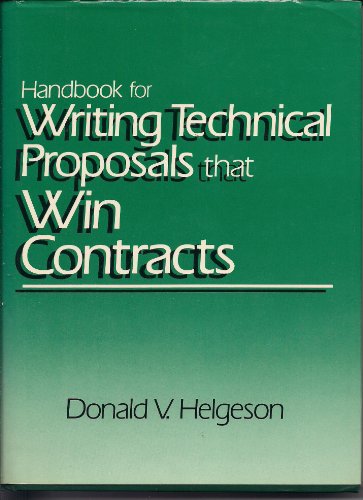 9780133796865: Handbook for Writing Technical Proposals That Win Contracts