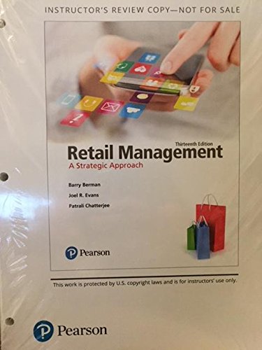 Stock image for Retail Management: A Strategic Approach, Student Value Edition (13th Edition) for sale by The Book Cellar, LLC