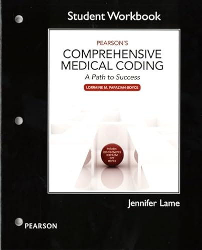 Beispielbild fr Workbook for Pearson's Comprehensive Medical Coding zum Verkauf von BooksRun