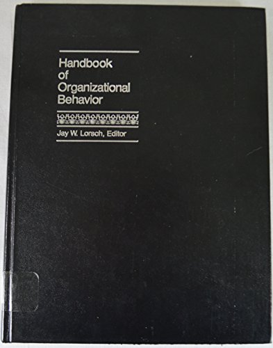 9780133806502: Handbook of Organizational Behaviour