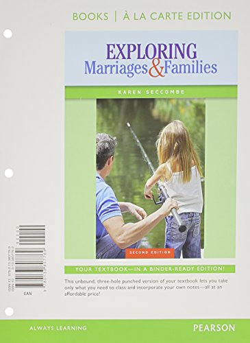 Imagen de archivo de Exploring Marriages and Families Books a la Carte Edition (2nd Edition) a la venta por SecondSale