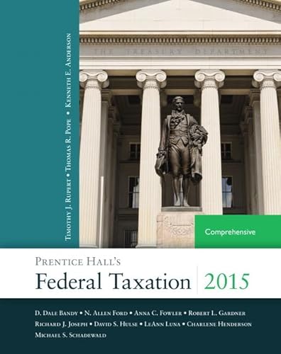 Beispielbild fr Prentice Hall's Federal Taxation 2015 Comprehensive (28th Edition) zum Verkauf von SecondSale