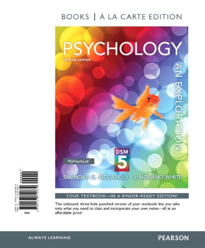 Imagen de archivo de Psychology: An Exploration with DSM5 Update, Books a la Carte Edition (2nd Edition) a la venta por HPB-Red