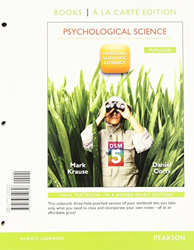 Stock image for Psychological Science with DSM5 Updates, Books a la Carte Edition for sale by BooksRun
