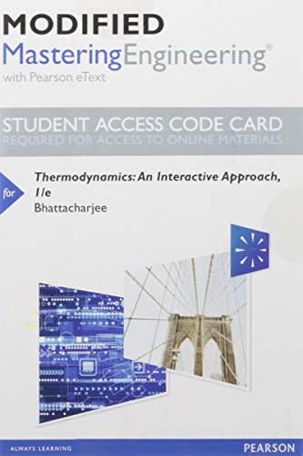 Imagen de archivo de Modified Mastering Engineering with Pearson eText -- Standalone Access Card -- for Thermodynamics: An Interactive Approach a la venta por Textbooks_Source