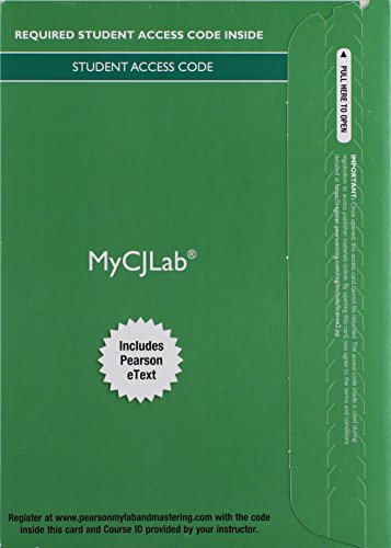 Stock image for MyCJLab with Pearson eText -- Access Card -- for Criminal Justice: A Brief Introduction for sale by Revaluation Books