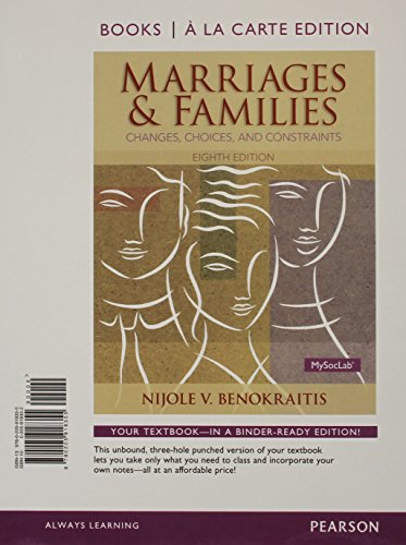 Stock image for Marriages and Families Books a la Carte Plus NEW MyLab Sociology with Pearson eText -- Access Card Package (8th Edition) for sale by HPB-Red