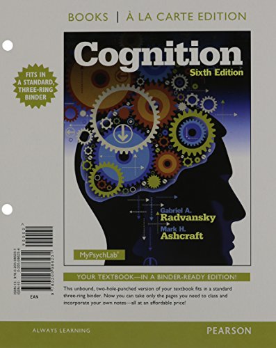 9780133815047: Cognition, Books a la Carte Plus NEW MyPsychLab with eText -- Access Card Package (6th Edition)