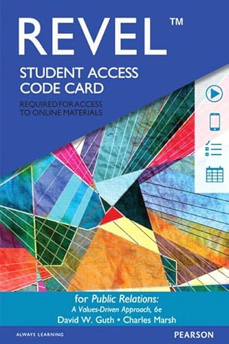 Beispielbild fr Public Relations: A Values-Driven Approach -- Revel Access Code zum Verkauf von Textbooks_Source