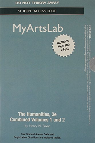 Stock image for NEW MyLab Arts with Pearson eText -- Standalone Access Card -- for The Humanities: Culture, Continuity and Change, Combined Volume (3rd Edition) for sale by Iridium_Books