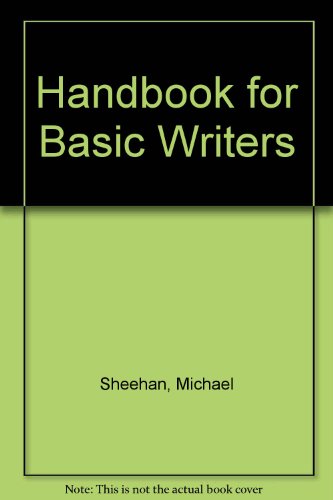 Beispielbild fr Handbook for Basic Writers zum Verkauf von Blue Vase Books