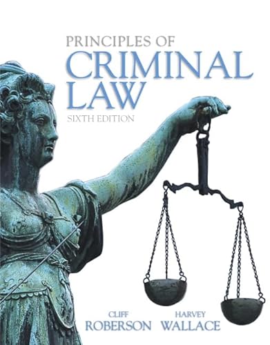 Beispielbild fr Principles of Criminal Law (6th Edition) zum Verkauf von Reliant Bookstore