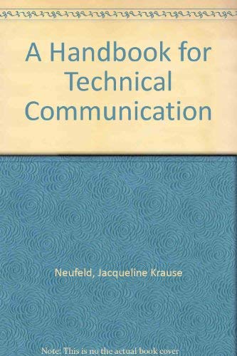 9780133822922: A Handbook for Technical Communication